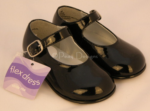 Le Chat Noir Boutique: Stride Rite Black MARY JANE FLEX DRESS Shoes